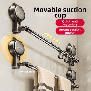 Suction Cup Wall-Mounted Towel Rack No Drilling