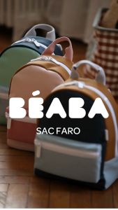 Baby Backpack Faro - Beaba - Pastel Colors