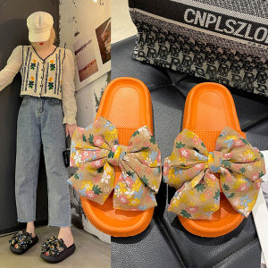 XMISTUO | Cute Stylish Flower Bow Slipper Sandals Non-slip Thick Sole