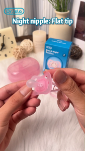 NEW Dr.Isla 2PCS Baby Pacifier Set with Clip Chain Daytime & Nighttime Pacifier Branded for New Born UA20