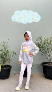 Kaos Atasan Anak Lengan Salur Panjang Desain Terbaru Motif Edukasi
