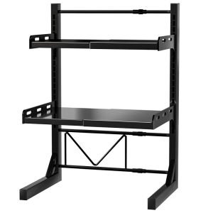 Expandable Multi-Level Microwave Storage Rack