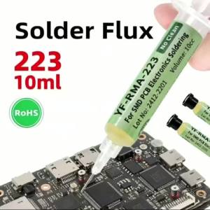 YF-RMA-223 Solder Paste 10CC Needle Tube Type Rosin Solder Flux Repair Welding Oil for Phone PCB BGA SMD Rework