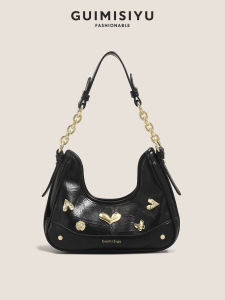 Guimisiyu Original Underarm Bag Womens Casual Commuter Single Shoulder Crossbody Bag New 2025 Moon Shape Fashion Handbag