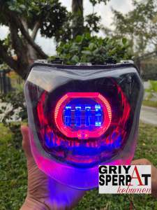 LAMPU DEPAN VIXION NEW NVL 1PA 2013-2014 CUSTOME BILED BILLED PROJIE