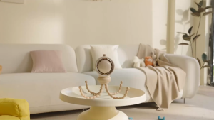 JISULIFE Stroller Fan Life 2 Baby Portable Fan Leafless 5000mAh 100 Speeds Anti-pinch Shaking Head Air Purifier  Childrens Fan Desktop Outdoor with Light 3 Gears