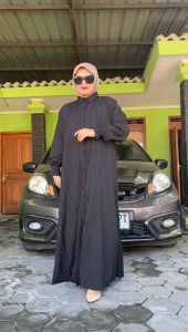 WILA GAMIS LADY CRUSH JUMBO LD 130 XXXL - 4XL ELEGAN MURAH BAHAN TEBAL TIDAK MENERAWANG BY WENICLO