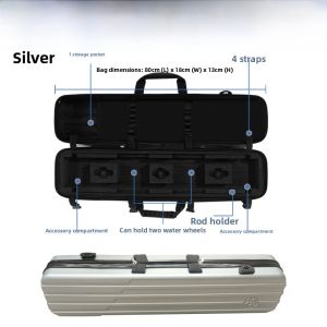 High-End Hardshell Raft Fishing Rod Bag Bridge Fishing Raft Fishing Lure Rod Bag Ice Fishing Rod Bag Waterproof Outdoor Camping Travel Gear