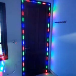 Cuộn 100m Dây Đèn LED 2835 220V có kèm nguồn nối sẵn trang trí 1 hàng bóng tặng kèm nguồn