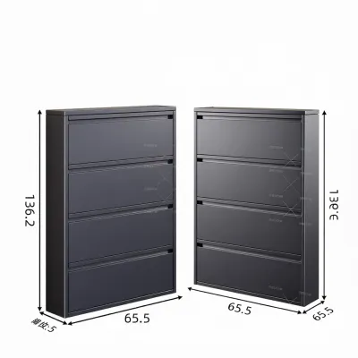 DIBIOU | Dustproof Narrow Thin Shoe Cabinet for Home Storage