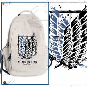 กระเป๋าเป้สะพายหลังผ้าไนลอนลายการ์ตูนเรื่องการสืบสวนของกำลังพลเสรีสำหรับทั้งชายและหญิง กระเป๋าใส่หนังสือแบบลำลอง กระเป๋าเป้สะพายหลังแบบอเนกประสงค์สำหรับวัยรุ่น