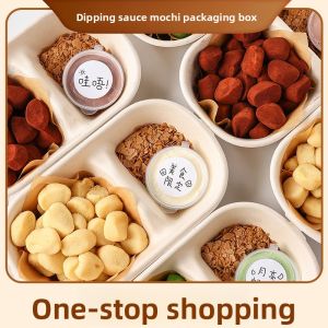 MEIDI | Disposable Snack & Dessert Storage Boxes with Double Compartments