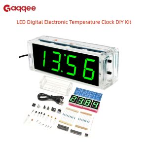 LED Digital Electronic Temperature Clock DIY Kit Soldering Learning Kit Suitable for teaching and DIY enthusiasts etc.