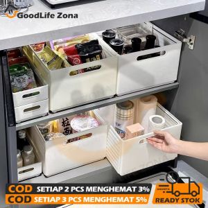 【COD】Kotak Penyimpanan Dapur Bawah Wastafel Sekat Laci Fleksibel Storage Box Organizer H909