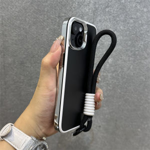 Iphone 16Promax Double Color Electroplating Sparkling Powder Shell Micro Frosted Creative Silicone Protective Case for  12 13 14 15 pro