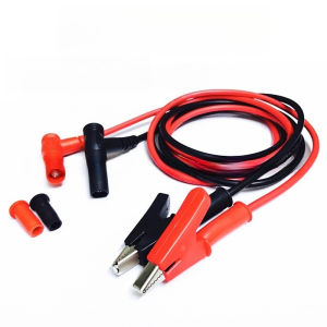 Cáp Kiểm Tra Điện Áp Kẹp Cá Sấu Đồng Nguyên Chất Với Đầu Cắm 4MM Đầu Nối Kẹp Hình Tam Giác Để Kiểm Tra Điện Ổn Định