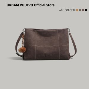 URCDN RDALVO | 2026 New Style Tan Suede Tote Lightweight Large Capacity