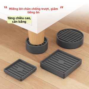 QINFEI | Đệm Chống Trượt Không Ồn Chống Mòn Bảo Vệ Điều Chỉnh Chiều Cao cho Chân Nội Thất