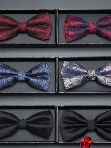 LIESHANG | Matte Burgundy Bowtie for Groom and Groomsmen
