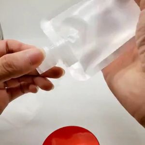 Portable Lotion Packaging Bag Transparent Lotion Dispenser Bag Travel Shower Gel Shampoo Storage Bag Empty Liquid Squeeze Pouch Clear Lotion Sealed Bag