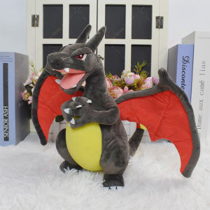 DUODUOBAO | Cute Shiny Charizard Plush Toys Soft Stuffed Animal Rayquaza Fuse Charizard Sleeping Charmander Anime Collectible Gift for Fans