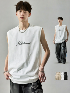 SZON | Áo Gile In Hình Nam Cotton