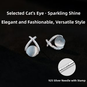 Pianist | Exquisite Shimmering Cats Eye Earrings Hypoallergenic