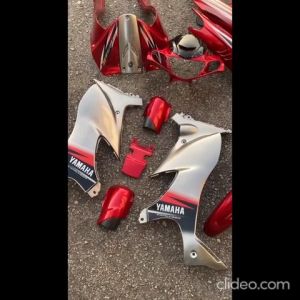 COVERSET ORIGINAL HLY YAMAHA 125Z / 125ZR MERAH SKALA DADA SILVER DESIGN STRIPE SIAP TAMPAL PERCUMA EMBLEM HONG LEONG HLY