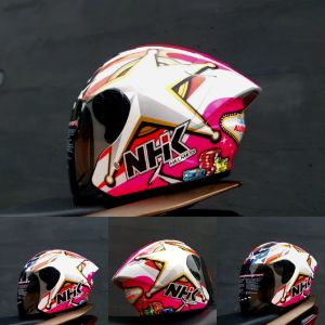 HELM NHK R1 ELITE PAKET GANTENG VENOM VISOR PNP WITH SPOILER SLOT INTERCOM  ORIGINAL