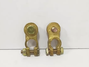 2Pcs Universal Car Battery Terminal Connector 12V/24V Copper Car Battery Terminal Clamp