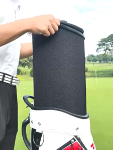 PGM Golf bag Mens Embroidered Adjustable Baseball Cap and Golf Bag Omni-directional Aircraft Four-Wheel Push Ball Bag QB193