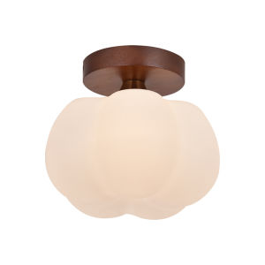 DGY | Creamy French Style Retro Wooden Pumpkin Light