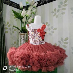 dresss petite terakota bisa request warna + free bando