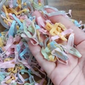 Set Dùng Thử Dây Thun Buộc Tóc Bảng To Màu Pastel/Socola