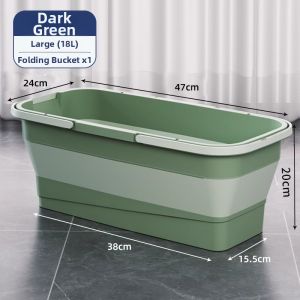 Collapsible Long-shaped Household Mop Bucket