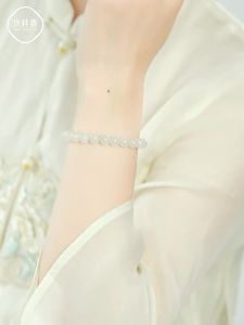 QINGXIANGTAI | Sheepfat White Jade Women Hand Chain