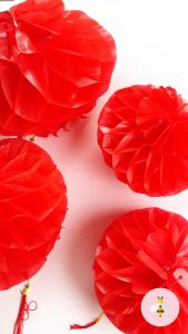Pinky Bee Lampion Lipat Bulat (2pcs) Imlek Chinese New Year 68420100