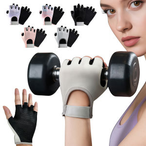 1Pair Workout Gloves Hand Protection Microfiber Anti-Slip Gym & Fitness Gloves for Women Men Weightlifting Working Out Cycling