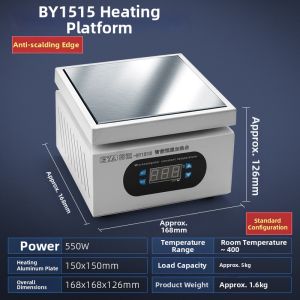 MEINWAY | Adjustable Temperature Digital Heating Plate LED Preheat for Mobile Repair