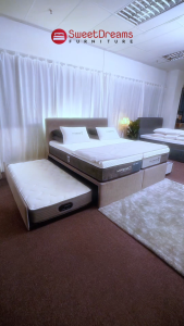 Combo Pull Out Bed | Bedframe + Mattress | Bedset Package | Available Queen & King size with Single or S.Single Pull out Bed | FREE Delivery and Assembly