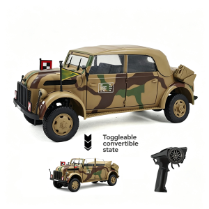 CONUSEA | 1/18 Remote Control Car Racing Offroad Truck German Command Vehicle with Sound and Light Radio Control Simulation Model Toy Boys
