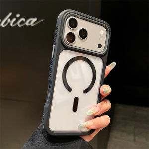 3-in-1 Cool Shockproof Armor Bumper Clear Magnetic Case For iPhone 18Pro 17 16 15 14 13 12 18 Pro Max Plus For Magsafe PC Cover