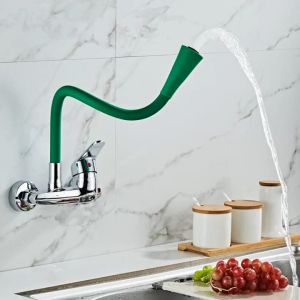 Splash-Proof Faucet Three-Gear Water Universal Rotating Bending Setting Faucet