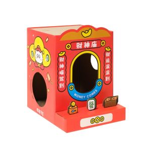 Double Layer Corrugated Paper Cat Scratching Board Wear Resistant Scratch Toy 3D Tunnel Design Cat Scratcher Hard Paper Box