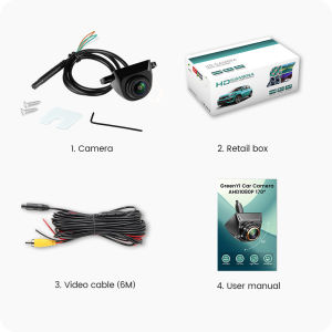 GreenYi AHD 1920x1080P Car Rear View Camera Full HD Night Vision 170° Fisheye Lens Vehicle Reversing Front Cam C999