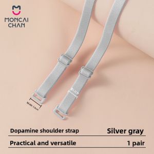 MONCAICHAN | Adjustable Invisible Anti-slip Detachable Bra Straps Black