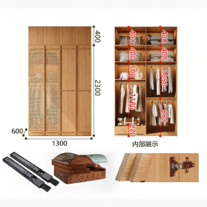 ENF Eco-friendly Real Wood Wardrobe