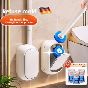 MONLEYTA | German Toilet Brush No Dead Angle Household Wall Mounted Bathroom Disposable Cleaning Brush 2025 New Model Plastic Material