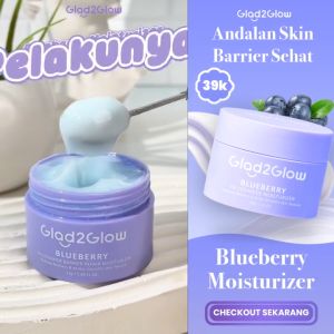 GLAD2GLOW Blueberry 5% Ceramide Skin Barrier Repair Moisturizer 30g