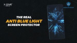 iPhone 14 13 12 Plus Pro Max X-One Armorvisor 7H Anti Blue Light 2.5D Full Coverage Screen Protector (4th Generation) Eye Protection Series